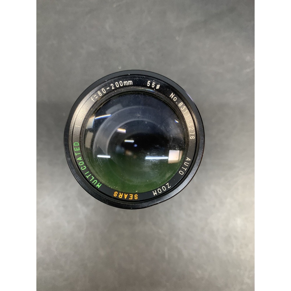 SEARS Multicoated Auto Zoom f/1:4.0 F=80-200mm 55ø Camera Lens